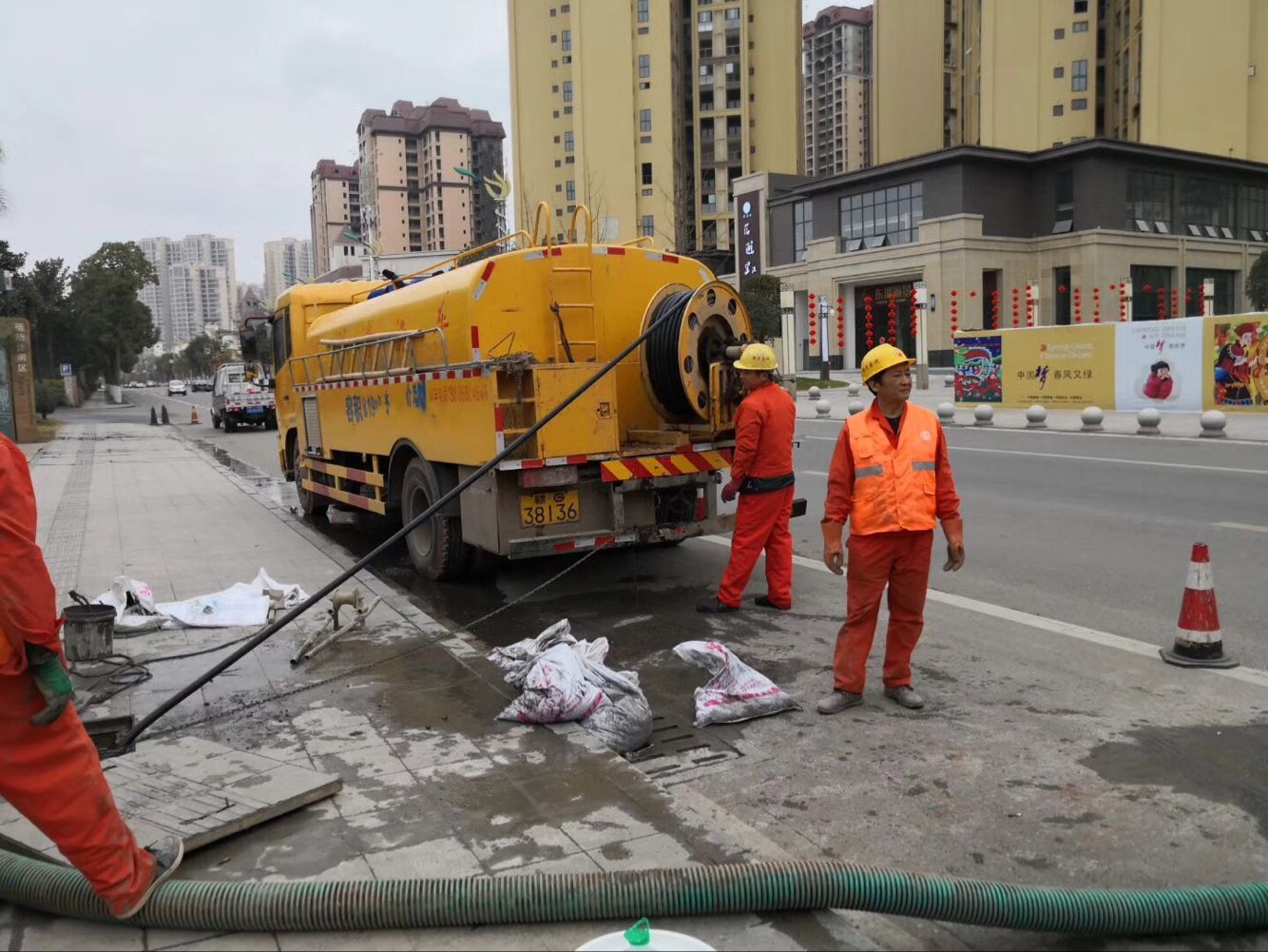 滨江排污管道清淤-管道清洗