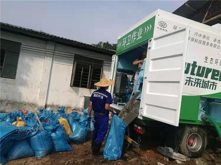 滨江工业污泥压干处理